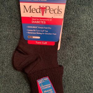 Medi-Peds Diabetic Turn Cuff Socks (Women)